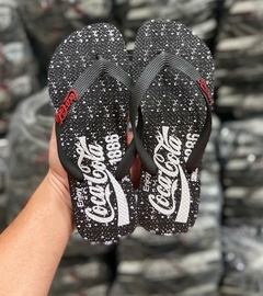 Chinelo Coca-Cola Vermelho E Preto