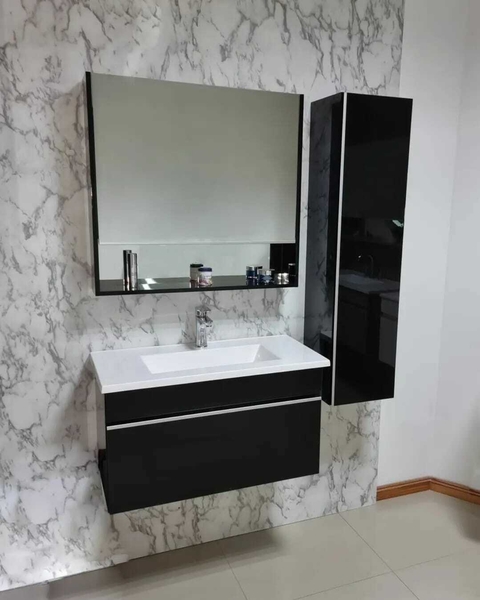 Set Vanitory Laqueado Negro