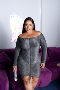 Vestido Plus size lurex