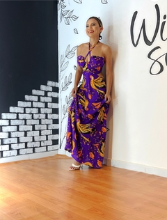 Vestido longo na internet