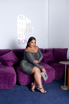 Vestido Plus size lurex na internet