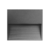 Luminario de pared de led, blanco cálido, 3 Watts, cuadrado de sobreponer, policarbonato acabado NEGRO IP65 ILU2840PC3WB