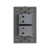 BF02-N PLACA PLANA CON 2 INTERRUPTORES SENCILLOS DE 1.5 MÓDULOS FLAT NEGRA en internet