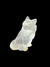 Lalique, France, belo gato sentado e olhando para cima de cristal fosco. Medidas 9 x 7 x 6 cm. - comprar online