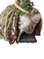 Imagem do Royal Worcester, Inglaterra, linda e imponente escultura de porcelana multicolorida representando dama antiga
