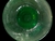 Baccarat, lindo vaso de cristal verde esmeralda com formato bojudo e base circular. Assinado e chancelado na base. Medidas 12,5 x 7 cm. - A2 Artes | Antiguidades