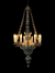 Imagem do Espetacular lampadário de prata brasileira 10 dinheiros, corpo bojudo estampado e cinzelado Medidas 130 x 60 cm.