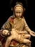 Gilson, Pieta, arte popular sacra, linda escultura de madeira entalhada e policromada. Medidas 53 x 35 x 30 cm. - loja online