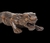 Imagem do Escultura de madeira minuciiosamente entalhadada representando pantera em posição de ataque. Medidas 12 x 62 x 16 cm.