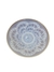 Belo centro de mesa Art Déco de vidro opalescente com rico trabalho de lapidação com desenhos geométricos formando - comprar online