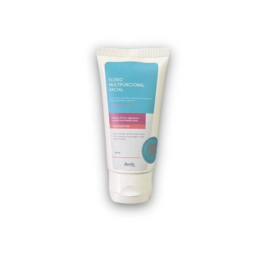 Fluido Facial Multifuncional Bisnaga 50ml - FPS 30 - Apele