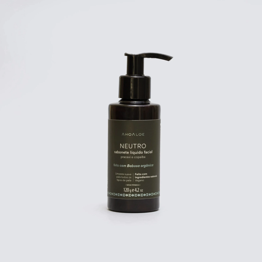Sabonete Líquido Facial Neutro 120ml - Ahoaloe