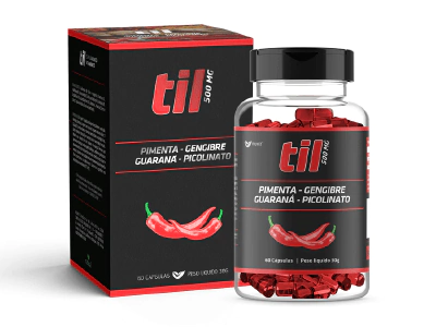 TIL – PIMENTA, GENGIBRE, GUARANÁ MUWIZ (500 mg) – 60Caps
