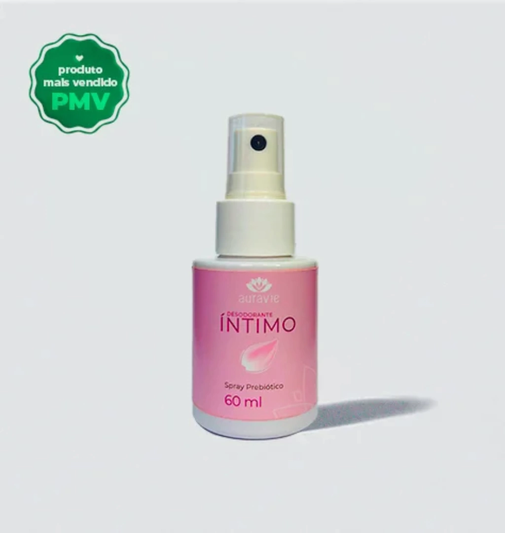 Desodorante Íntimo com Prebióticos - Natural e Vegano - 60ml - Auravie