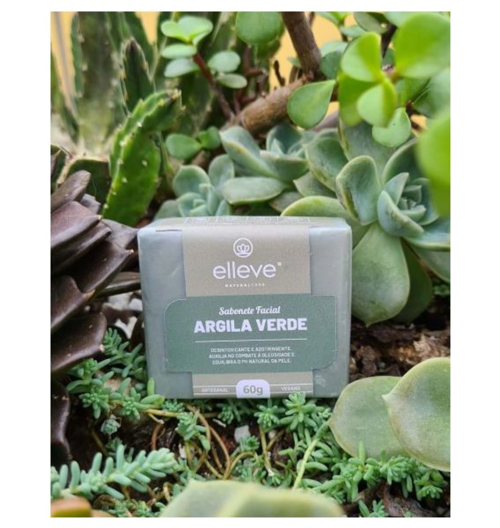 Argila Verde - peles acnéicas e oleosas - Elleve