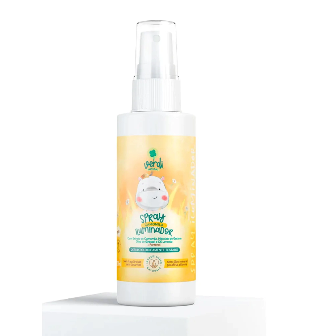Spray Clareador de Cabelo com Camomila e Pantenol - Iluminador Natural - Verdi Natural