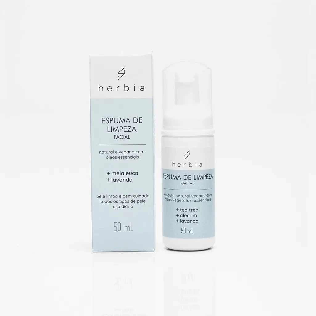 Espuma de Limpeza Facial 50ml - Herbia