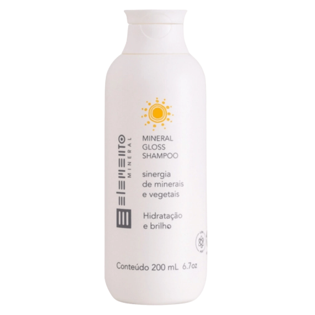 Shampoo Mineral Gloss Hidratante e Brilho 200ml - Elemento Mineral