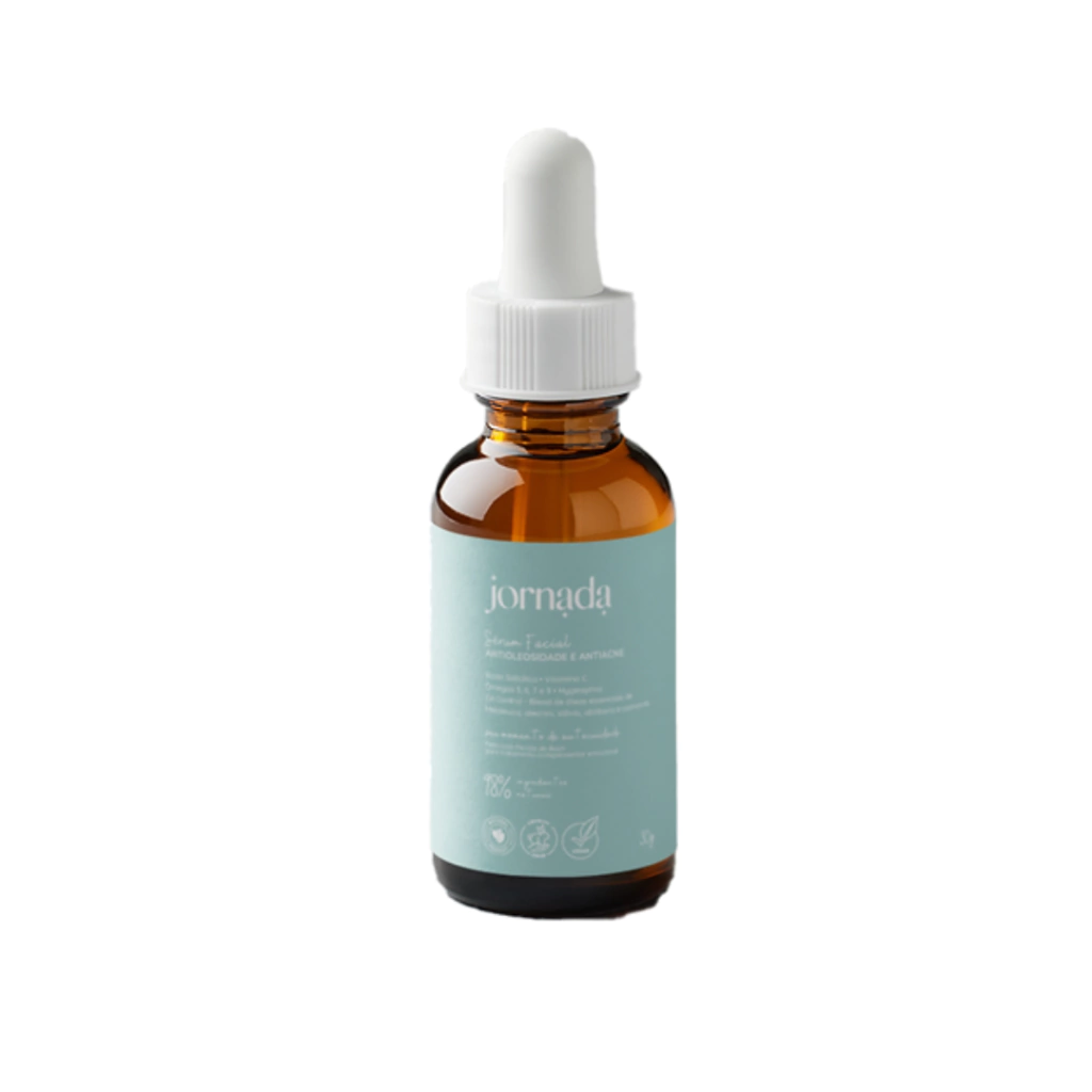 SÉRUM FACIAL ANTIOLEOSIDADE E ANTIACNE- JORNADA
