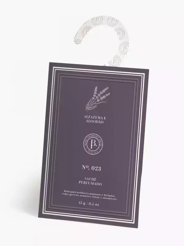 Sachê Perfumado - Alfazema e Algodão - 15g - Bpure Fragance