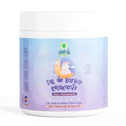 Sal de Banho Relaxante com Sal de Magnésio - 500g - Verdi Natural