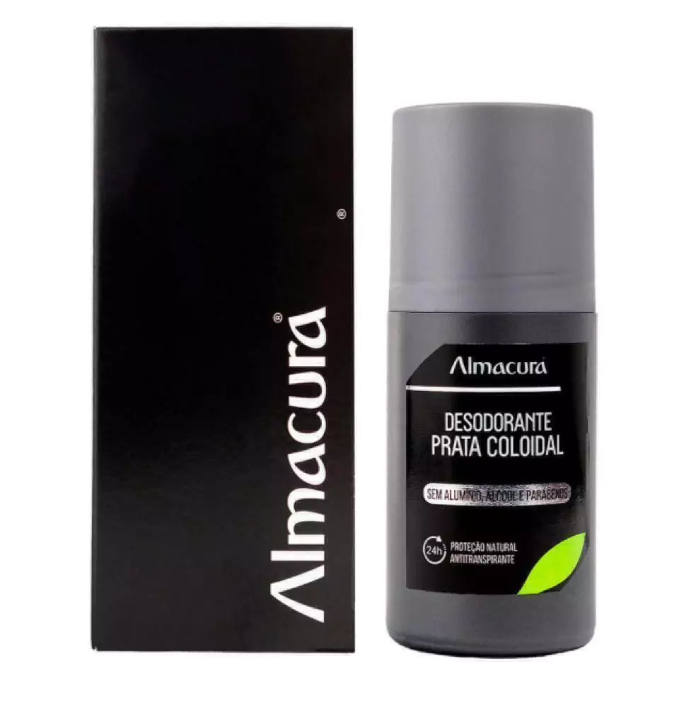Desodorante Sem Alumínio Prata Coloidal Roll-on 55ml AlmaCura