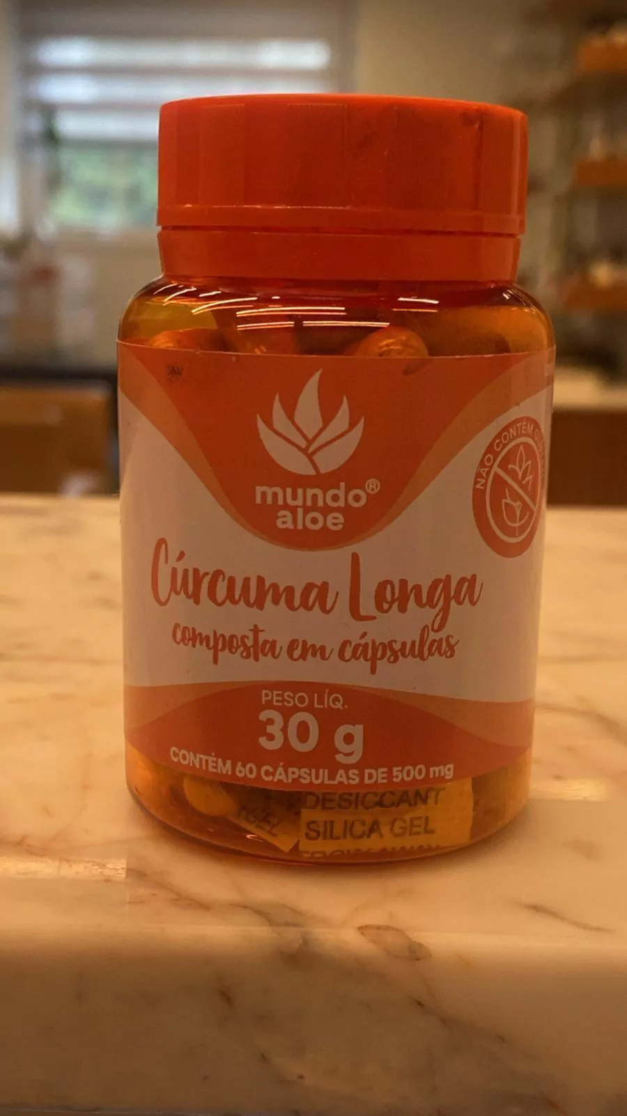 Cúrcuma Longa (500mg) 60 Cápsulas - Mundo Aloe