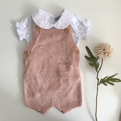 Romper Poá Relevo - Betina Mini Closet  | Roupas de bebê