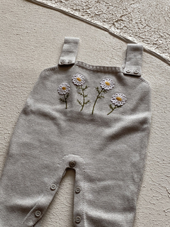 Macacão Margaridas - Betina Mini Closet  | Roupas de bebê