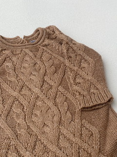 Macacão Trança Mocha Mousse - Betina Mini Closet  | Roupas de bebê