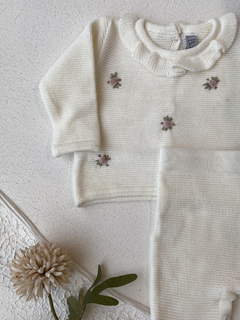 Conjunto Branco Flor na internet