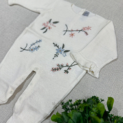Macacão Gazebo Branco - Betina Mini Closet  | Roupas de bebê