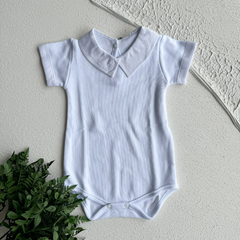 Body Camisa Bordado Pontilhado Branco - comprar online