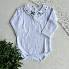 Body Barquinho Azul Manga Longa - comprar online