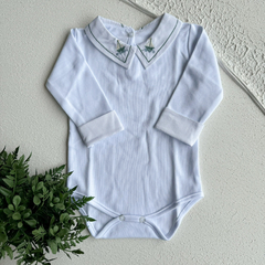 Body Barquinho Verde Manga Longa - comprar online