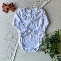 Body Babado Cambraia Manga Longa - comprar online