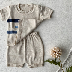 Conjunto Bege Menino - Betina Mini Closet  | Roupas de bebê
