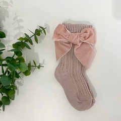Meia tricô laço - comprar online