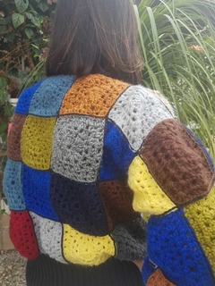 Blusa Croche Squares multicolorida - comprar online