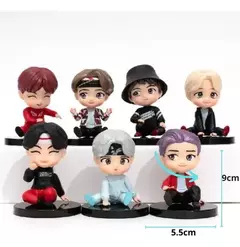 Paquete De 7 Figuras BTS Sentados De 10cm (DM1110)