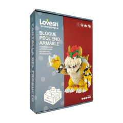 Figura armable bloques mini Bowser 17.5 Cm (2276pz)