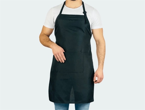 AVENTA FRENTE PRETO OXFORD 52CM X 80CM COM BOLSO E REGULAGEM PESCOÇO