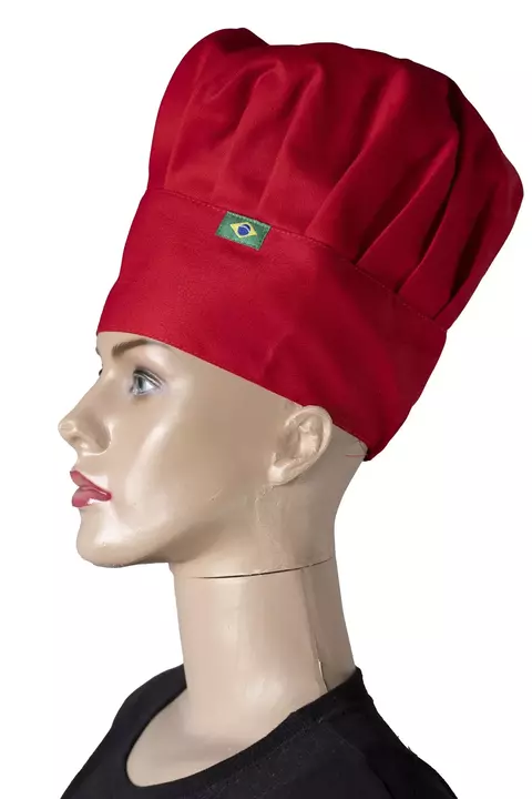 TOUCA CHEF BRIM VERMELHA - comprar online