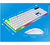 Teclado gamer RGB com mouse gamer branco - Danasastore