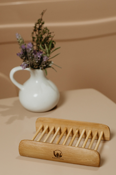 Saboneteira simples bambu