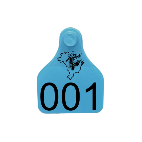 BRINCO GRANDE PERSONALIZADO IDENTIFICAÇÃO ANIMAL - 100 UNIDADES - Alltags Identificação Animal 