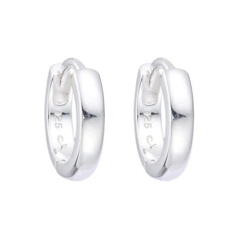 Argollas lisas (PL 925- PAR- CLICK) 1, cm