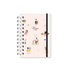 mini agenda 2024 - 2 dias por página - Carolla Papelaria Artesanal ♡