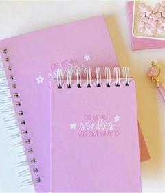 Kit Caderno pautado + bloco de notas a6