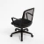 Silla Itaca Negra neumatica con brazos - comprar online